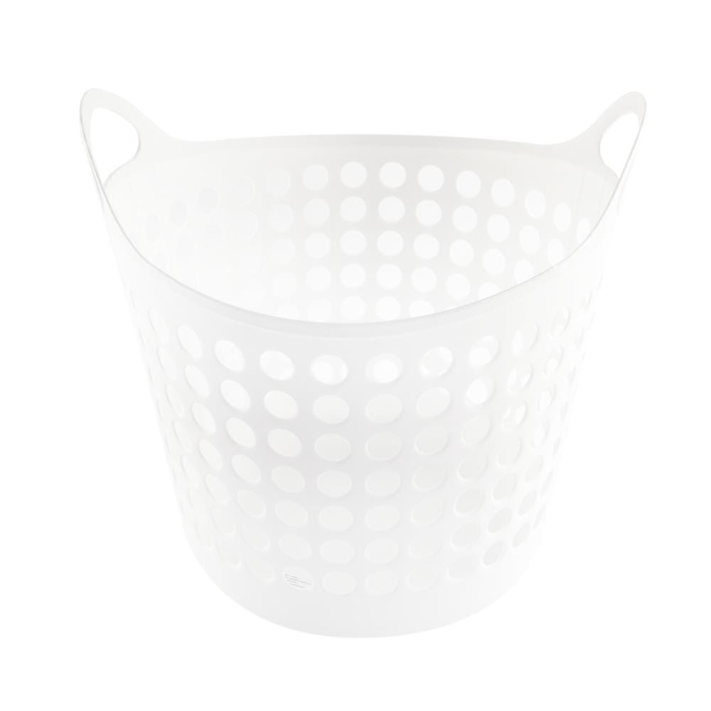 ROUND LAUNDRY BASKET PIONEER 86100014 WHITE