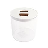 CANISTER PS 0.6L PULL LID WHITE