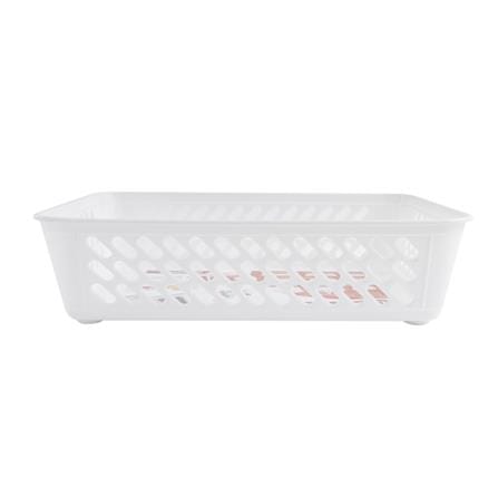 MEDIUM SQUARE BASKET PIONEER WHITE