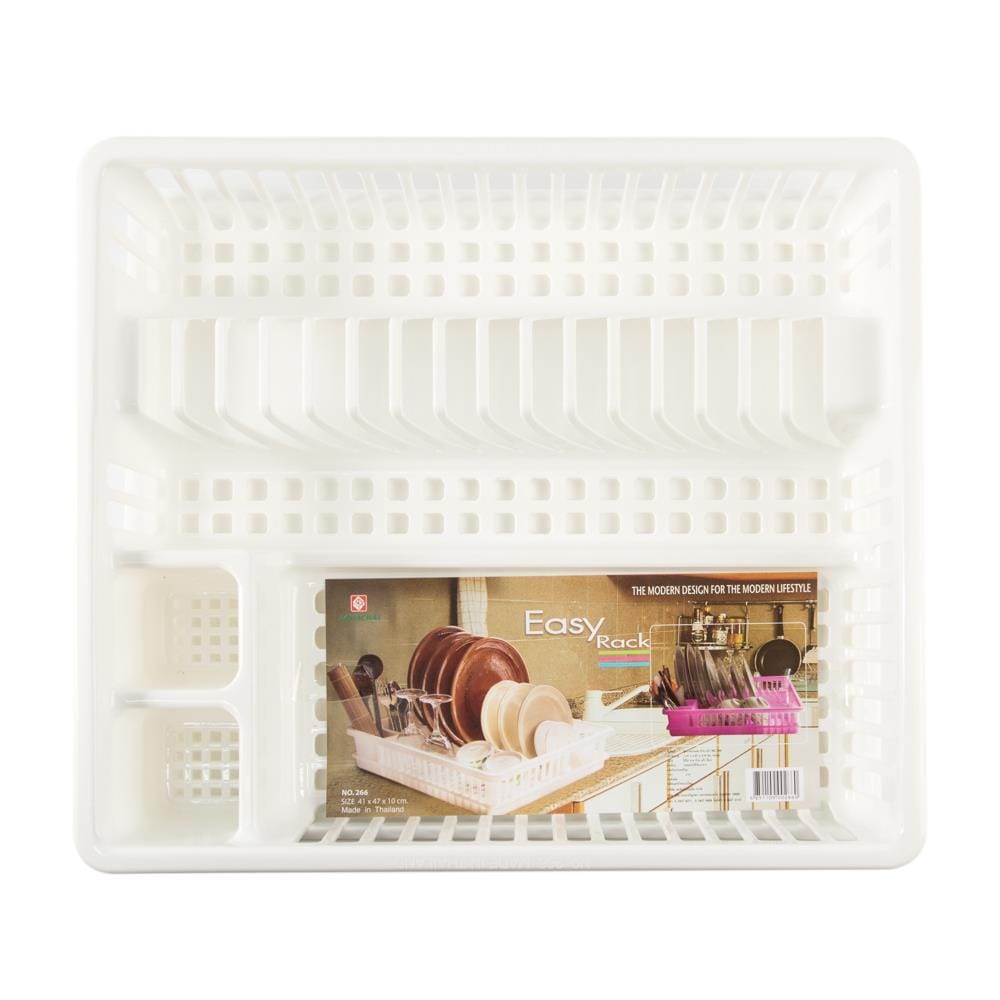 PLASTIC DISH DRAINER G-WARE 266 WHITE