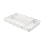 3-COMPARTMENT SILVERWARE TRAY KEYWAY V1028 WHITE