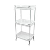 KEYWAY PLASTIC SHELF AP373 W39.6XD25.4XH83.2 CM WHITE