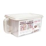 KEYWAY RICE CONTAINER WITH HANDLE 4.8L W29.9XD19.5XH13.4 CM CLEAR