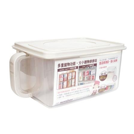 KEYWAY RICE CONTAINER WITH HANDLE 4.8L W29.9XD19.5XH13.4 CM CLEAR