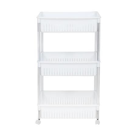 KEYWAY PLASTIC SHELF 3 TIER AP903 W47.1XD35.6XH83.3 CM WHITE
