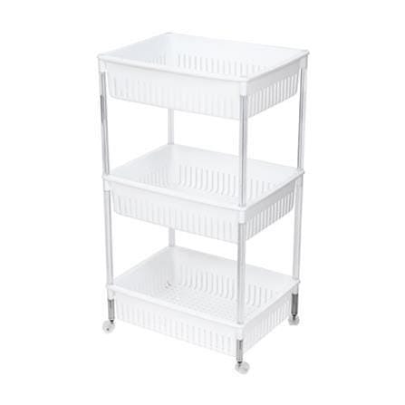 KEYWAY PLASTIC SHELF 3 TIER AP903 W47.1XD35.6XH83.3 CM WHITE