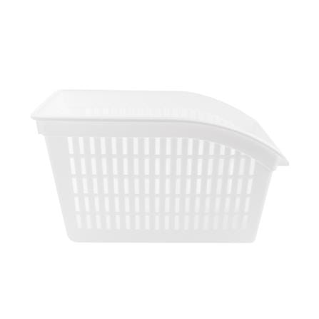 TALL RECTANGULAR STORAGE BASKET EKDUMRONG D-5225 WHITE