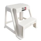 PLASTIC STEP STOOL MATALL 2-STEP WHITE