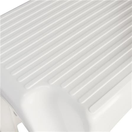 PLASTIC STEP STOOL MATALL 2-STEP WHITE