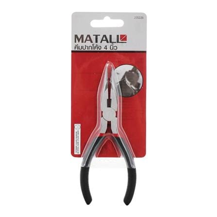 BENT NOSE PLIERS MATALL 4&rdquo;
