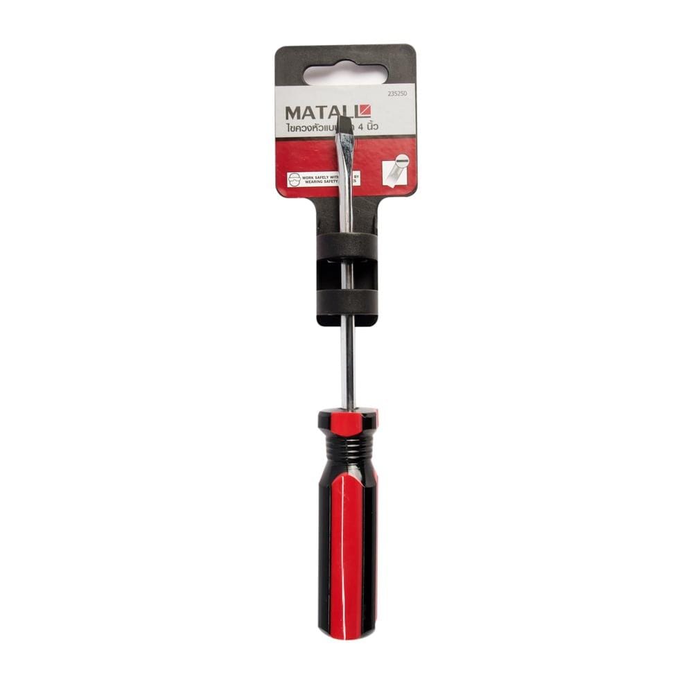 SLOTTED SCREWDRIVER MATALL SC100X5SH 4"