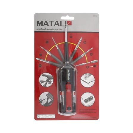 7-IN-1 MULTIPURPOSE SCREWDRIVER SET MATALL DT1019