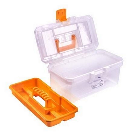 HOMEPRO HUALEI TOOL BOX DIY 15.5" W40XD21XH21 CM CLEAR