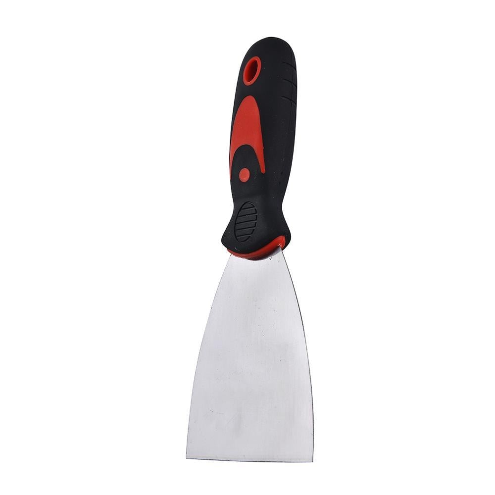 PUTTY KNIFE WITH PLASTIC HANDLE SHINO 3IN BLACK-RED