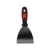 PUTTY KNIFE WITH PLASTIC HANDLE SHINO 4IN BLACK-RED