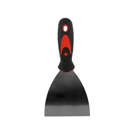 PUTTY KNIFE WITH PLASTIC HANDLE SHINO 4IN BLACK-RED