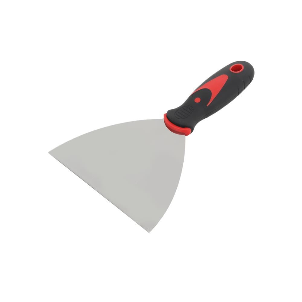 PUTTY KNIFE WITH PLASTIC HANDLE SHINO 5IN BLACK-RED