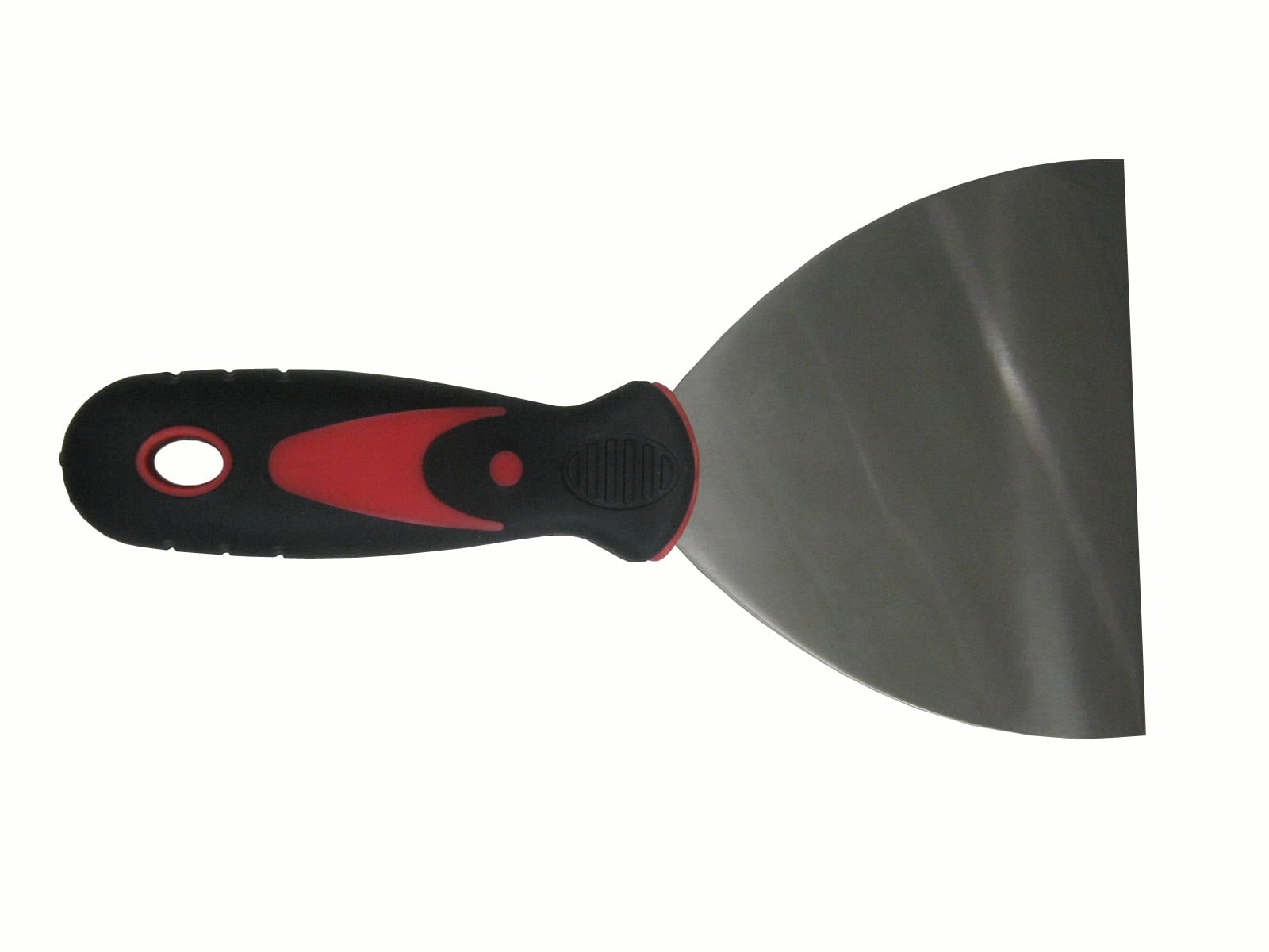 PUTTY KNIFE WITH PLASTIC HANDLE SHINO 5IN BLACK-RED