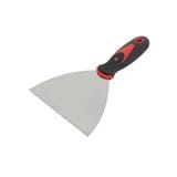 PUTTY KNIFE WITH PLASTIC HANDLE SHINO 5IN BLACK-RED
