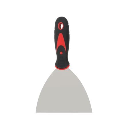 PUTTY KNIFE WITH PLASTIC HANDLE SHINO 5IN BLACK-RED
