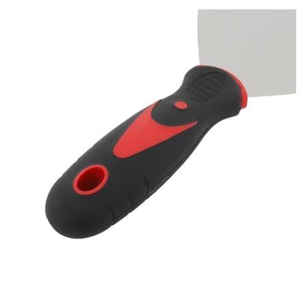 PUTTY KNIFE WITH PLASTIC HANDLE SHINO 5IN BLACK-RED