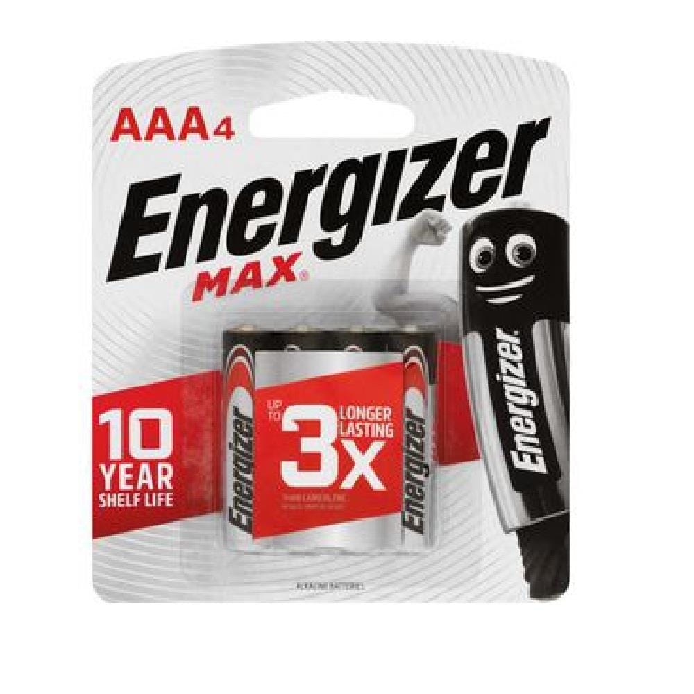 MAX AAA 1.5V ALKALINE BATTERY 4 PIECES E92BP4M ENERGIZER