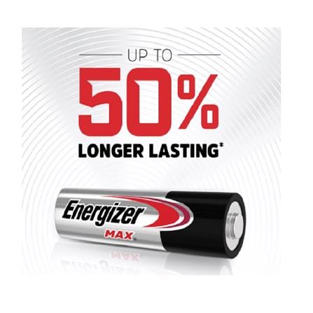 MAX AAA 1.5V ALKALINE BATTERY 4 PIECES E92BP4M ENERGIZER