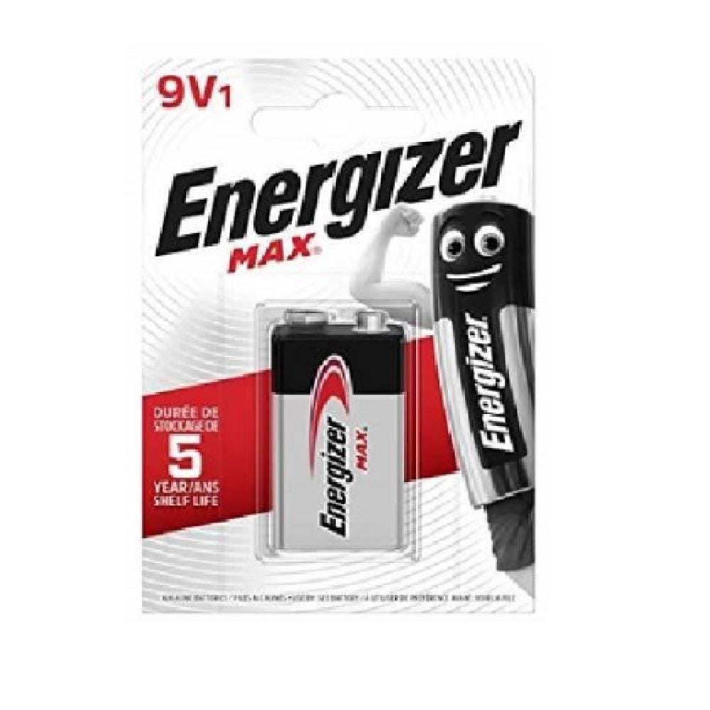 ENERGIZER MAX 9V ALKALINE BATTERY 1PC 522BP1G