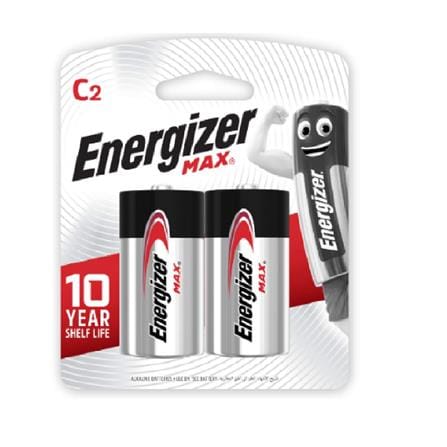 ENERGIZER MAX C 1.5V ALKALINE BATTERY 2 PCS E93BP2G