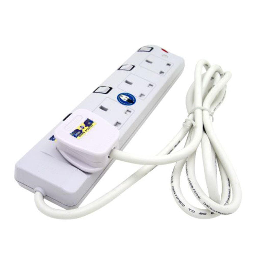 CENTO TRAILING SOCKET CT584 4 GANG 2M WHITE