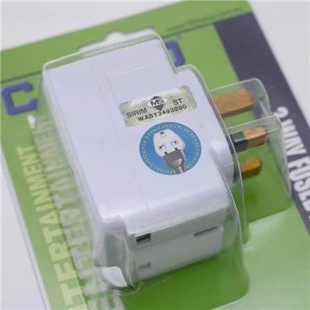 ADAPTER 3-PIN 3-WAY CENTO CT703 WHITE