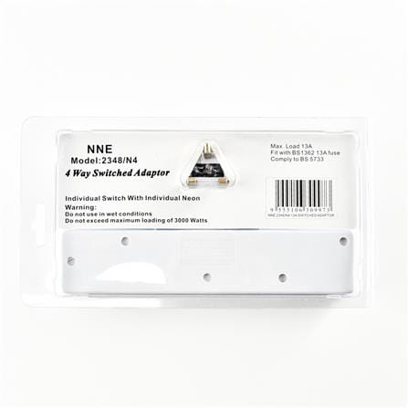 4 WAY T-ADAPTOR WITH NEON 2348 NNE