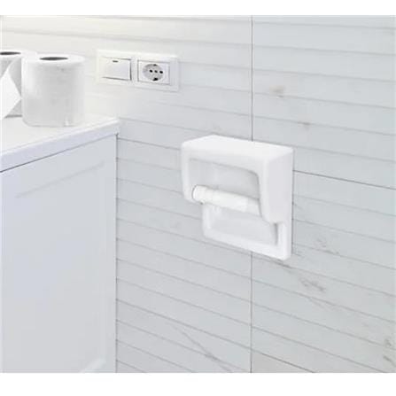 BATH TIME TOILET ROLL HOLDER SPINDLE 1466BT WHITE (H7XW23XD2.30 CM)