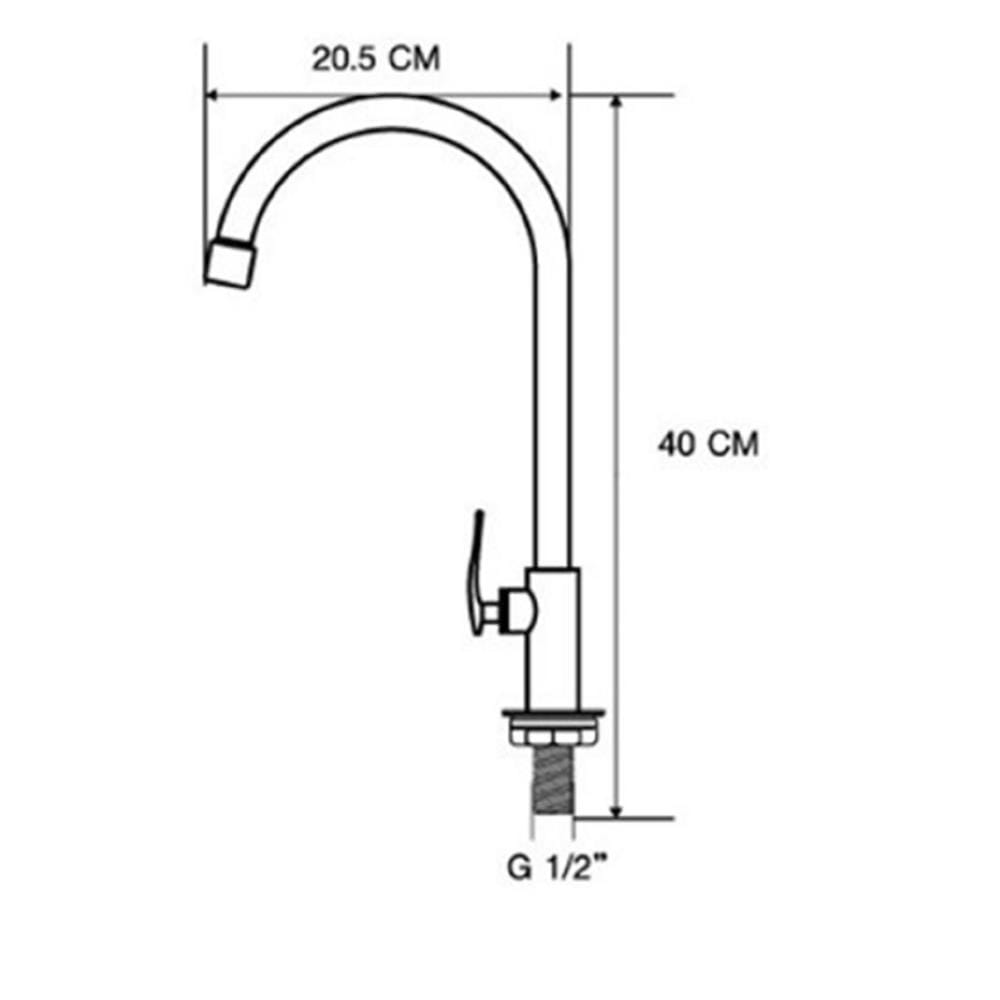 MOYA SINK FAUCET PN-81C12 CHROME