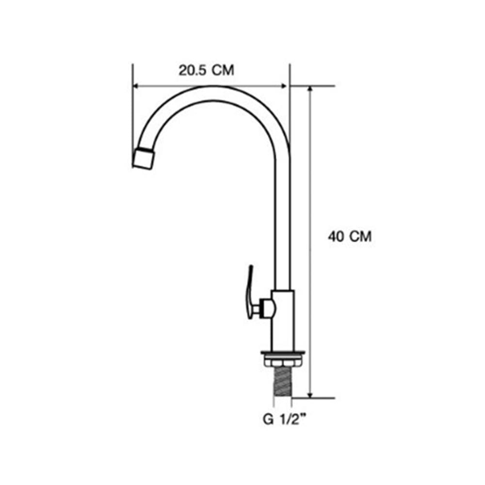 MOYA SINK FAUCET PN-81C12 CHROME