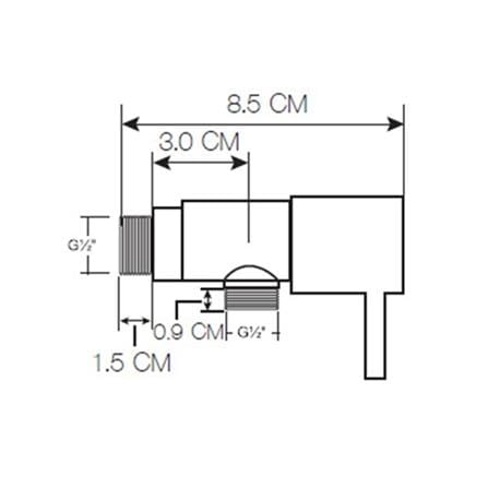 MOYA STOP VALVE PN-020 1-WAY