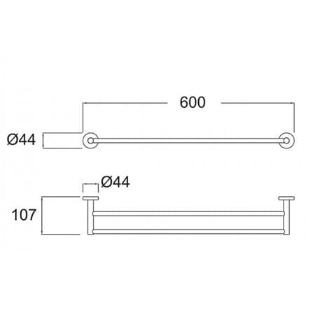 AMERICAN STANDARD TOWEL BAR K-2801-52-N CHROME