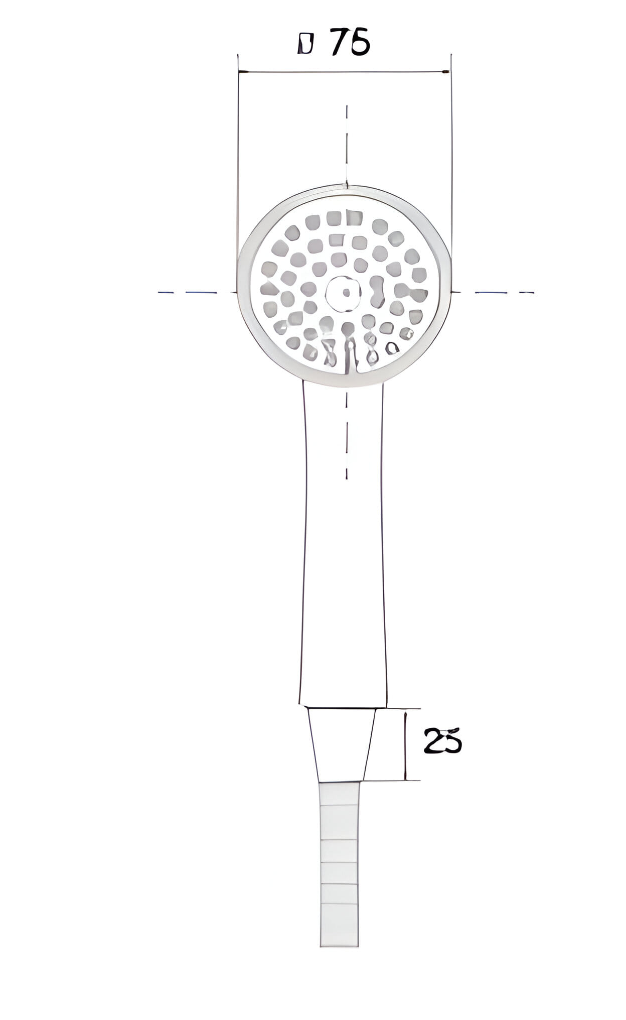 KUDOS HAND SHOWER SS5314 L7.5XD3.5XH20 CM STAINLESS STEEL