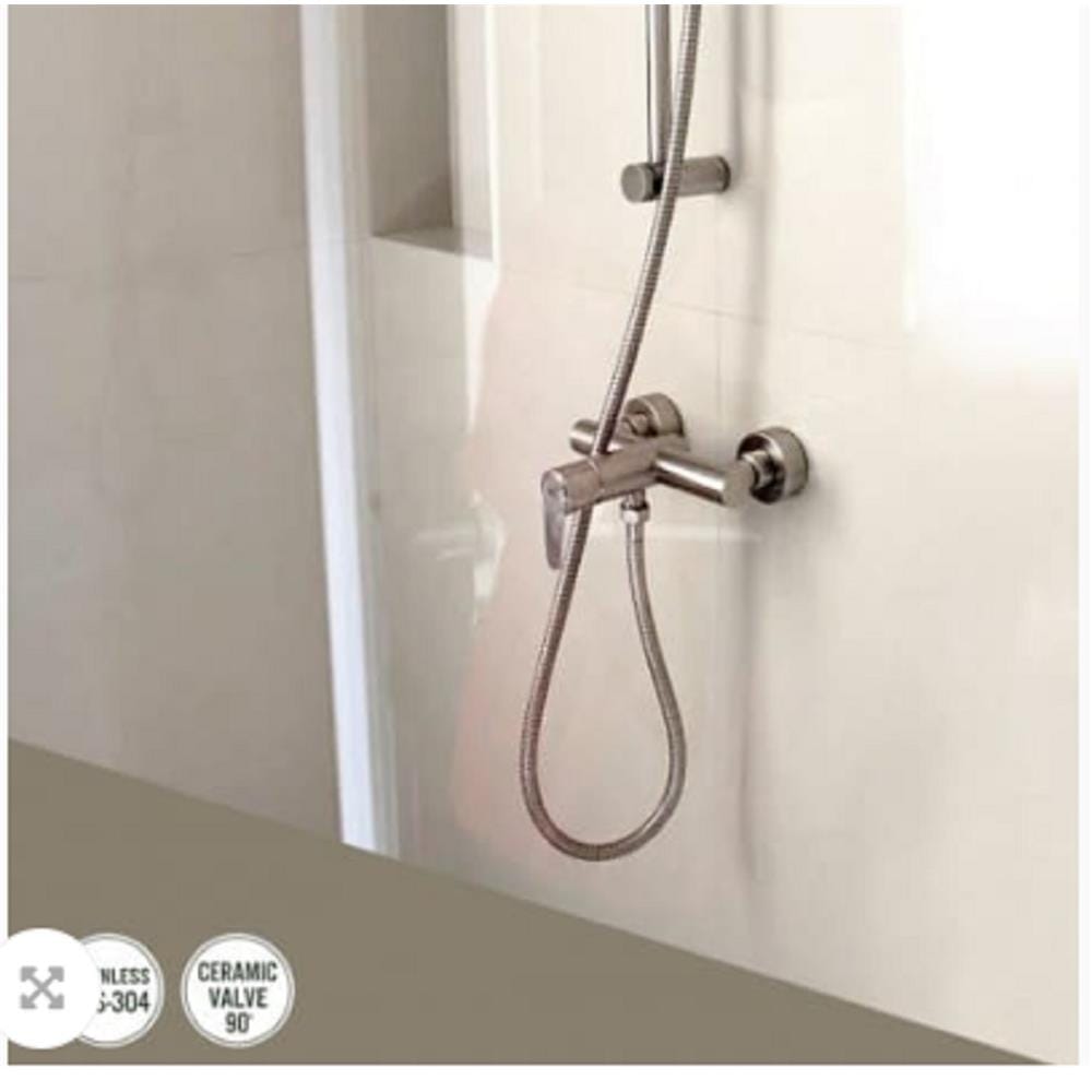 WATSON SHOWER MIXER WS-0970 STAINLESS STEEL (H15.39XW21XD9.6CM )