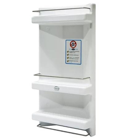 QUEEN 3-TIER WALL SHELF SH-CAB-W03-WT WHITE (H60XW30XD14 CM)