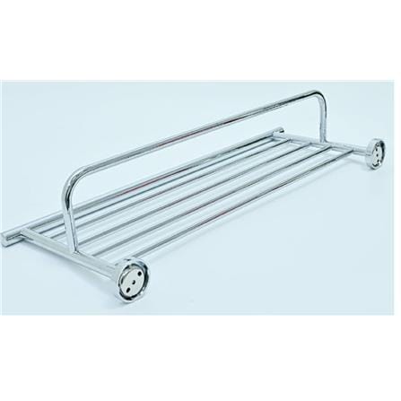 RASLAND SHELVING UNIT WITH TOWEL RAIL RD T0012 STAINLESS STEEL