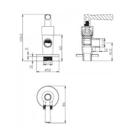 AMERICAN STANDARD STOP VALVE A-7004C