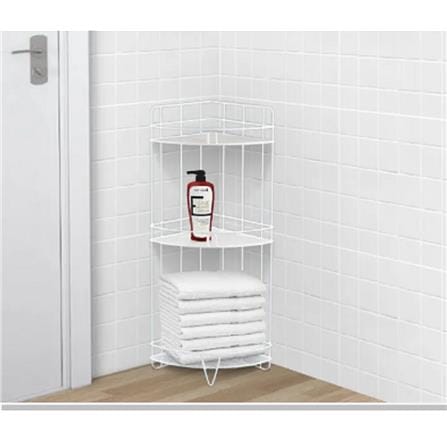 MOYA BATHROOM RACK SHELF 3TIER 7133E WHITE H56.60XW28.70XD23.50 CM