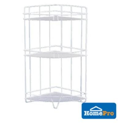 MOYA BATHROOM RACK SHELF 3TIER 7133E WHITE H56.60XW28.70XD23.50 CM