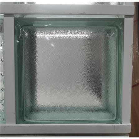 GLASSBLOCK 19X19X8 TANGERINE SKIN B CL