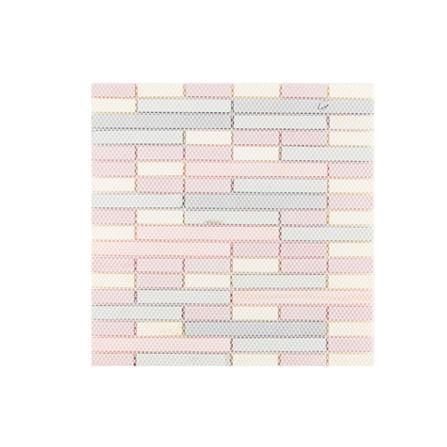 GLASS MOSAIC TILE 30x30CM TARA RETRO RED