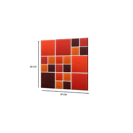 GLASCERA GLASS MOSAIC 30X30CM PUZZLE RED