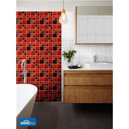 GLASCERA GLASS MOSAIC 30X30CM PUZZLE RED