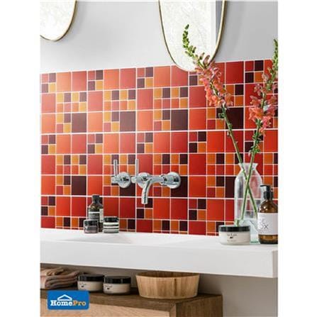 GLASCERA GLASS MOSAIC 30X30CM PUZZLE RED