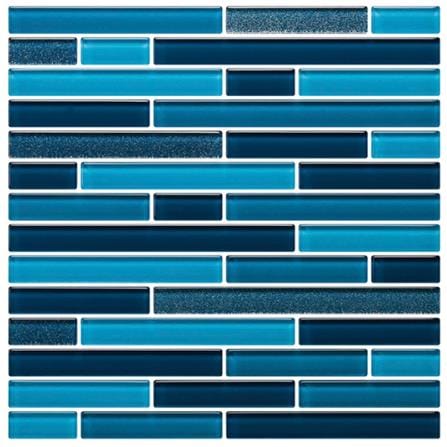 GLASCERA GLASS MOSAIC 30X30CM CHEESE BLUE